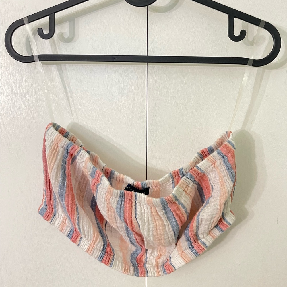multi-colored medium tube top by american eagle